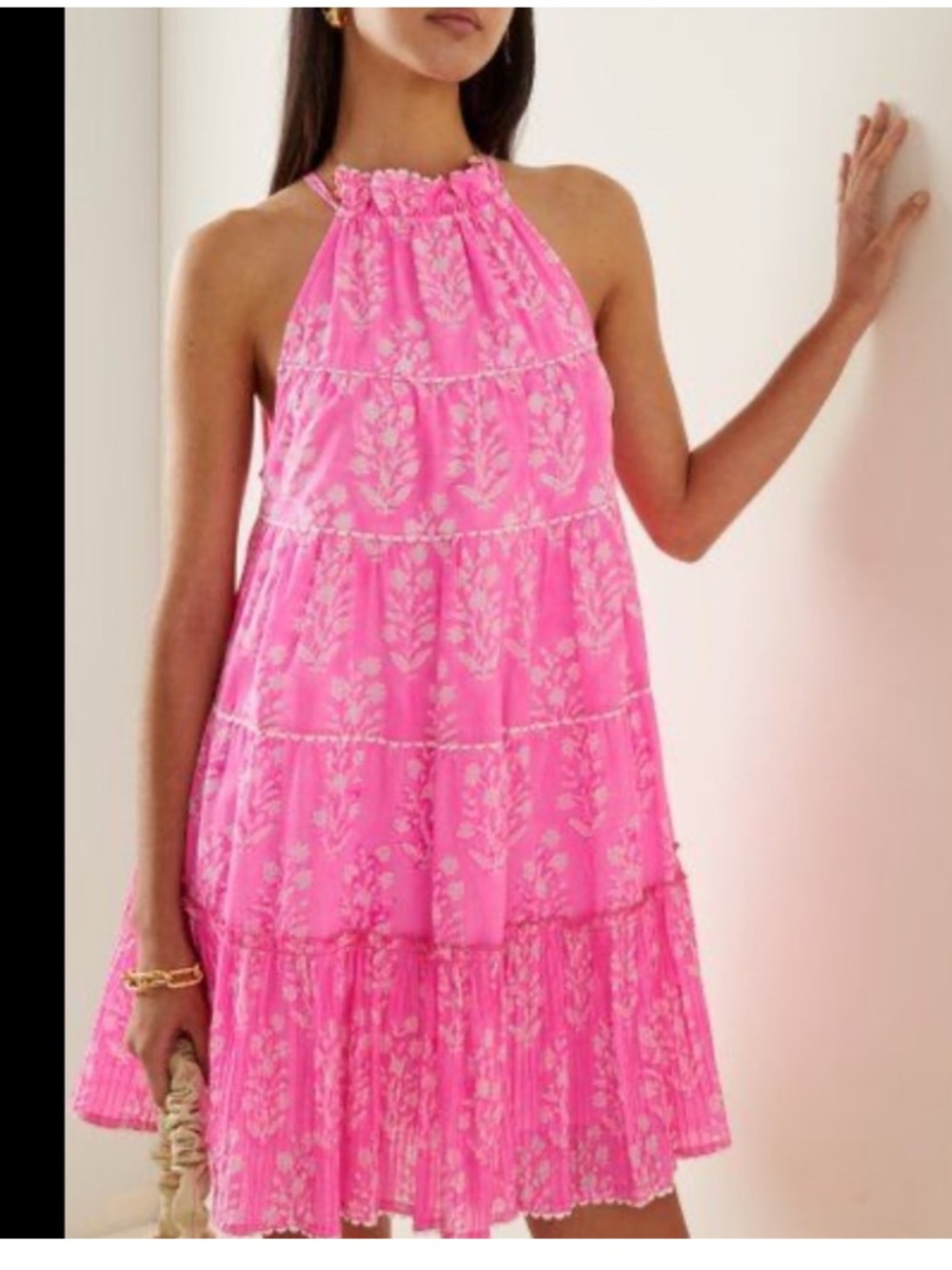 Juliet Dunn Trapeze Mini Dress